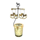 Heat Rotating Candle Holder Louis The Thirteenth Demon Fairy Carousel Butterfly Rabbit Candlelight Dinner Props