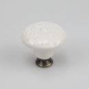 Colorful Floral Ceramic Handle Cabinet Door Solid Wood Furniture Wardrobe Handle Single-hole Drawer Hardware