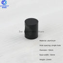 Space Aluminum Single Hole Handle Modern Wardrobe Drawer Round Knob Silver/black/gold Kitchen Cabinet Furniture Small Handle
