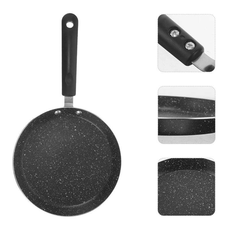 Cabilock Egg Frying Pan 6 Inches Nonstick Stone Omelette Skillet Handle All Stove Small Frying Pan