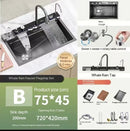 Newest 5MM thickness Home European Standard Built-In Black Nano Undermount Stainless Steel kitchen sink