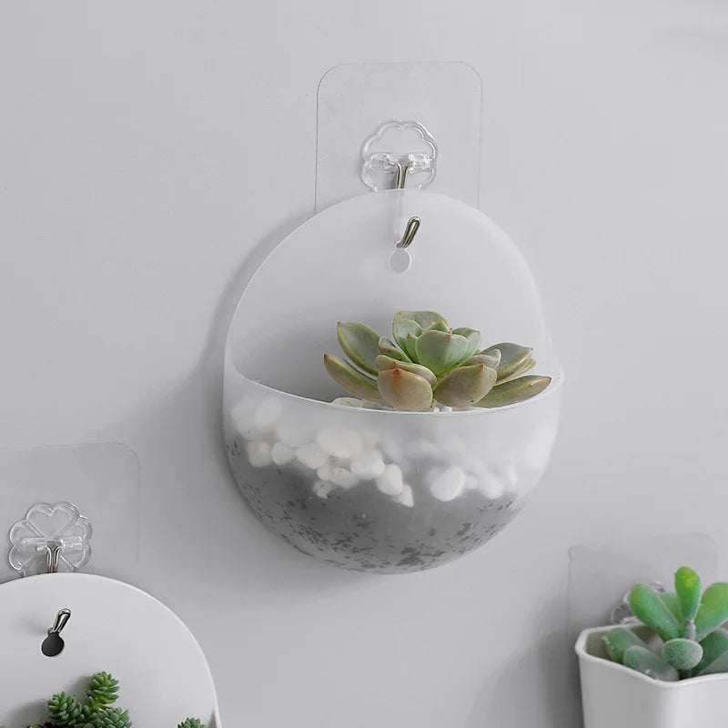 New Home Decoration Wall Storage Organizer Pots Home Accessories Nordic Wall-hanging Flower Plants Pot Levitating Plant Vase