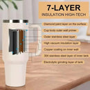 40oz Insulated Tumbler acuum Cup 2.0 Thermal Mug for with Handle Straw Stainless Steel Hot and Cold Coffee Drinks