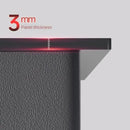 German Nano Sinks for Apartments Black Metal Three-hole Drain Kitchen Sink Light Luxury Household Kitchen Sink for Rental Houses