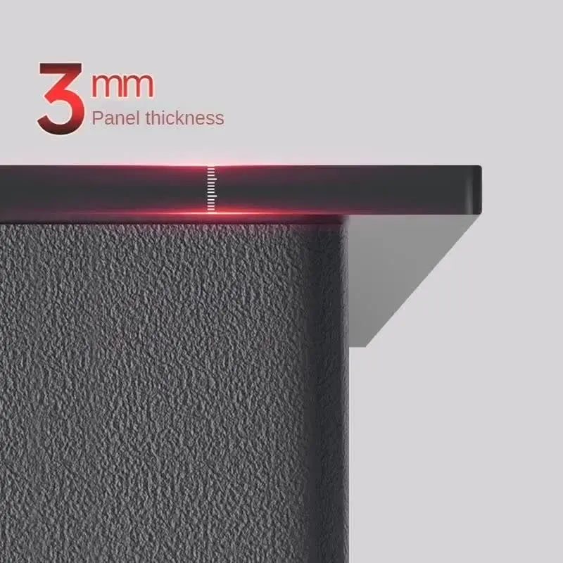 German Nano Sinks for Apartments Black Metal Three-hole Drain Kitchen Sink Light Luxury Household Kitchen Sink for Rental Houses