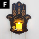 New Crystal Decorative Shelf Wooden Carving Pattern Handicraft Crystal Rack Home Candle Holder Decor Crystal Display Stand Craft