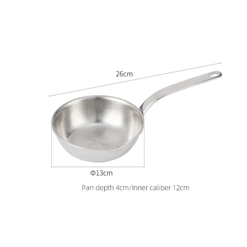 SHIMOYAMA 12cm Egg Pan Non-stick Omelette Breakfast Cooking Saucepan Stainless Steel Kitchen Small Frying Skillet Pan Cookware