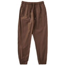Spring and Autumn New Men's Sports Casual Running Exercise Loose Elastic Foot Tie Brown Quick-Drying Pants