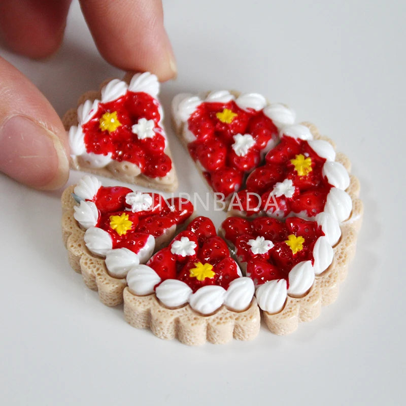Cute Simulation 1/6 Miniature Dollhouse Cake Pizza Mini Bread Food For BJD Doll Kitchen Toy Accessories