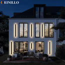 Waterproof LED long wall lamp IP65, garden villa porch courtyard exterior wall lamp modern outdoor lighting, 110V, 220V