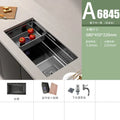 Stainless Steel Kitchen Sinks Black Nano Large Single Tank Countertop Basin Home Kitchen Vegetable Sink 304 Thickened Wash Basin