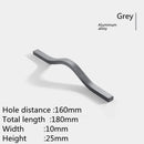 160mm-384mm Aluminum Alloy Gold Brushed Furniture Cabinet Door Handle Wardrobe Cupboard Door Drawer Handle Furniture Hardware