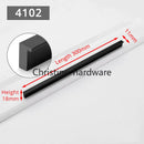 Fashion Black Hidden Cabinet Handles Aluminum Alloy Kitchen Handles Cupboard Pulls Drawer Knobs Furniture Room Door Hardware