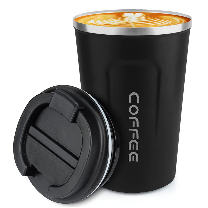380/510ml Thermo Coffee Cup Mug  Keep Warm Hot Cold For Juice Tea Water Ice Beverage School Insulated Stainless Steel Leakproof