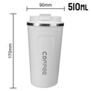 Thermo Cafe Double Stainless Steel Coffee Mug for Tea Water Coffee 380/510ML Leak_Proof Travel Thermo Cup Car Thermos Mug