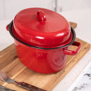 Enamel oven boiled fish oval thickened Christmas turkey pot curled cast iron porcelain enameled stewpan big soup pan