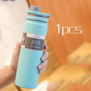 530ML/750ML Thermos Water Bottle Large capacity Stainless Steel Vacuum Flask Mug Portable Outdoor Thermal Mug Sports Drinks Cup