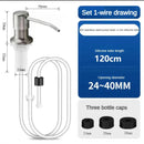 Stainless Steel Soap Dispenser Extension Tube Kit Kitchen Sink Liquid Soap Dispenser Bathroom Lotion Detergent Hand Press Pumps