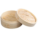 20cm Chinese Dumplings Bamboo Steamer Cooker With Lid Dimsum Steamer Fish Rice Vegetable Basket Kitchen Cooking Tools