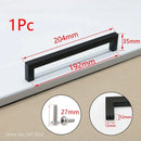 Square Furniture Hardware Black Cabinet Handle Stainless Steel Kitchen Door Knobs Cupboard Wardrobe Drawer Pulls