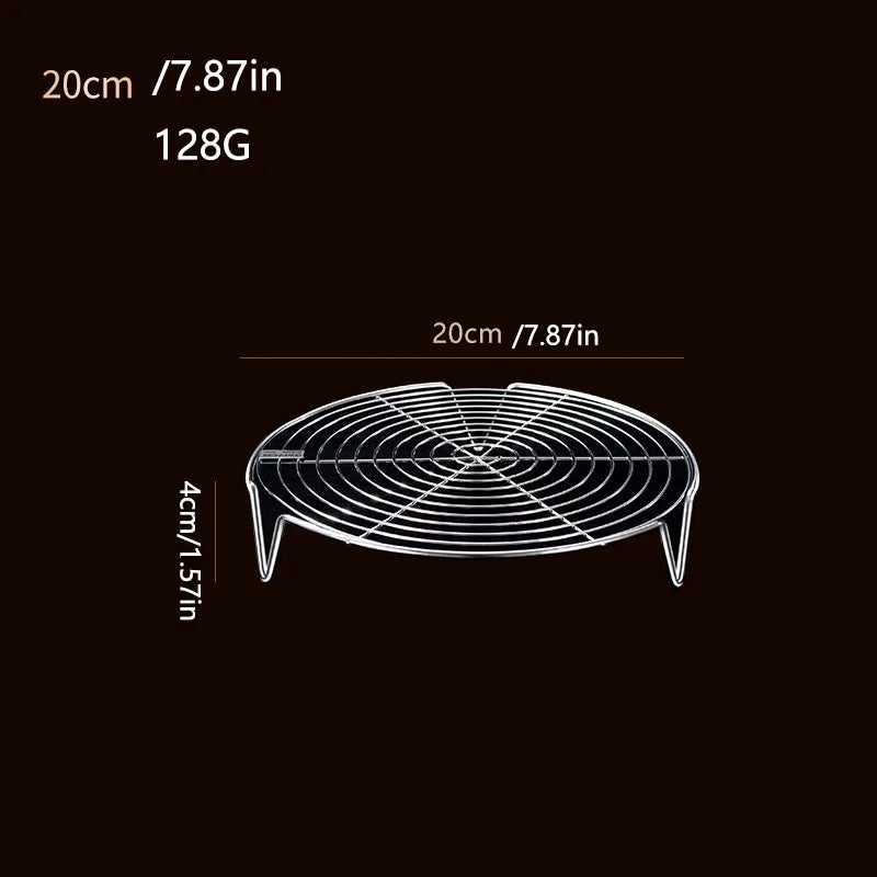 1PC 304 Stainless Steel Steam Rack Inside Rice Cooker Steam Rack Steamed Steamed Bread Rack Household Tall Steaming Tray