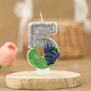 Dinosaur Birthday Candles for Cake Soywax Candle Bithday Number Candle for Boy Party Cake Topper Decorative