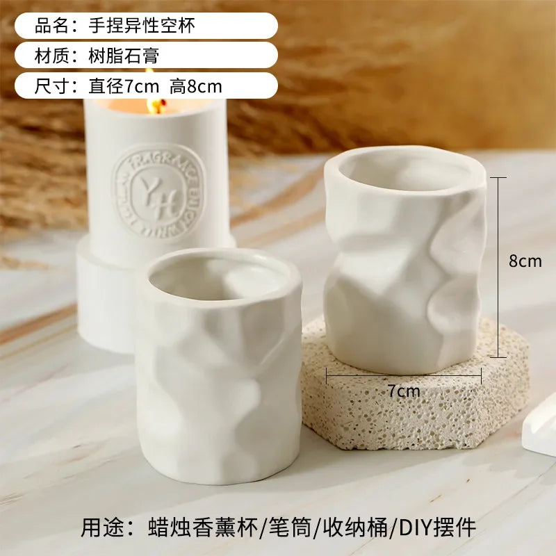 Norway Swedish Aromatherapy Candle Holder Wholesale Resin Ceramic Cup Fragrance Handmade DIY Home Decoration Ornament Wedding