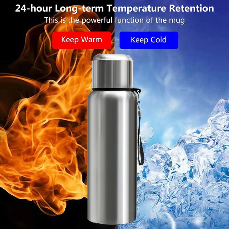 600-1500ml 316 Stainless Steel Thermos Bottle LED Temperature Display  Thermal Mug Vacuum Flask Water Bottle For Outdoor Camping