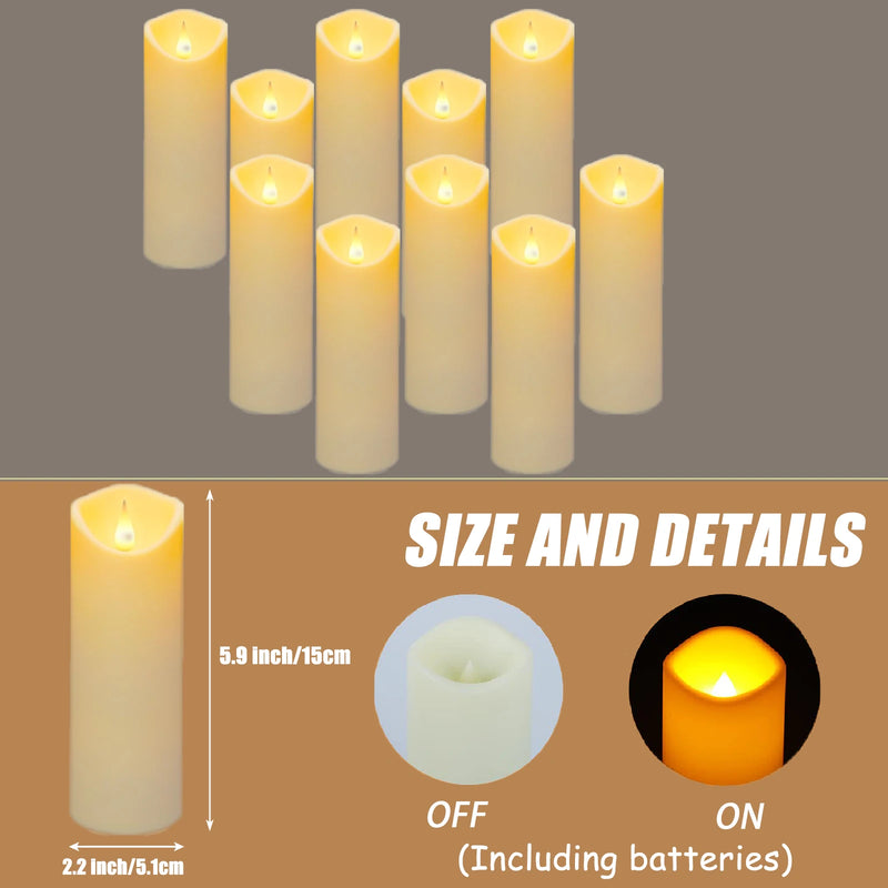 10-160Pcs Flickering Wedding Decor Candles Birthday Flameless Candle Concert LED Candles Battery Operated Electronic Candles