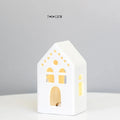 Modern Lantern House Candle Lanterns Vintage Lantern Decor for Halloween, Christmas, Home Decor, Tabletop, Fireplace Shelf Decor