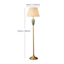 Ceramic Floor Lamp Home Decoration Sofas Stand Light European Retro Table Lamp Living Room Floor Lamp Bedroom Bedside