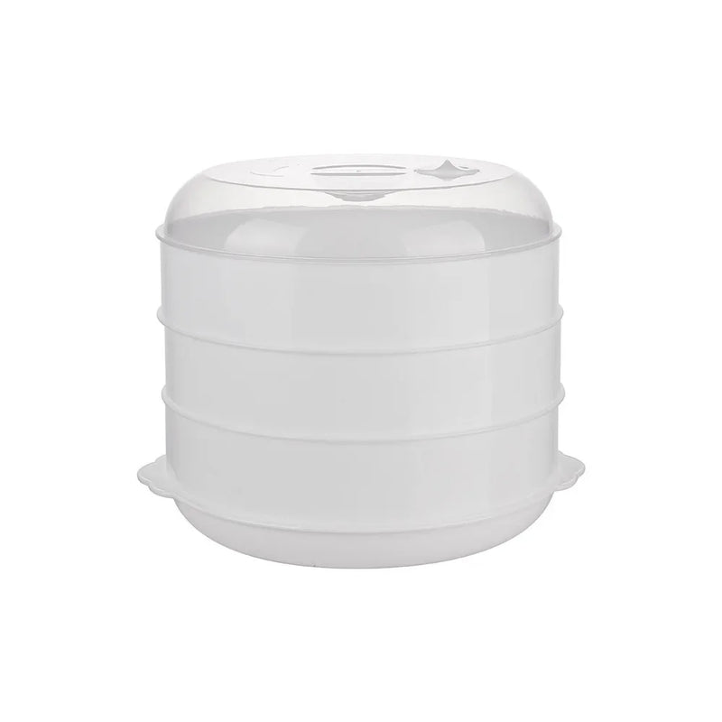 Microwave Steamer Kitchen Hot Buns Dumplings with Lid Household Multifunctional Steamer