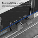 Waterfall Sink Stainless Steel Kitchen Sink Embossed Large Single Slot Ambient light Digital Display Faucet Set Soap Dispenser