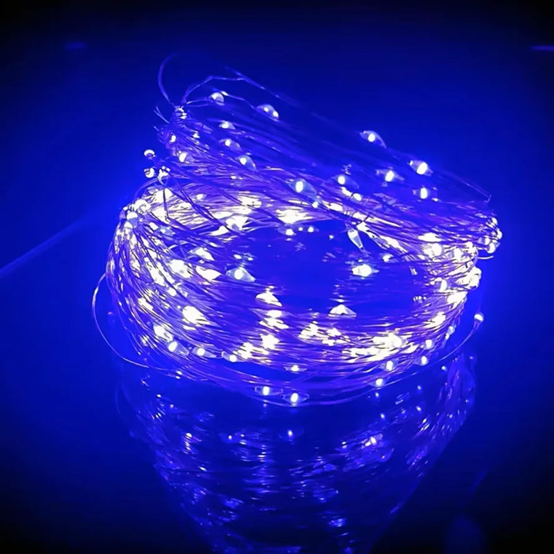 20M Waterproof USB LED Lights String Copper Silver Wire Garland Light Fairy Lights For Christmas Wedding Party Decoration Wreath