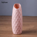 Morandi Plastic Vase Living Room Decoration Ornaments Modern Origami Plastic Vases for Flower Arrangements Home Decoration