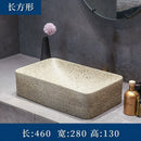 Modern Countertop Basin Vintage Bathroom Sinks Simple Ceramic Oval Washbasins Luxury Square Bathroom Washbasins Kitchen Sink GL