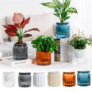 NEW High-end Hydroponic Plants Pot Self Watering Flowerpot Indoor Mini Succulent Planter Tabletop Vase Self-watering Plastic Pot