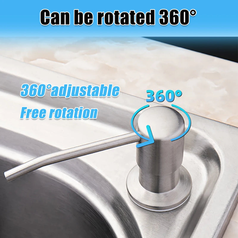350/500ML Kitchen Liquid Soap Dispenser Pumps Kitchen Bathroom Soap Dispenser Sink Soap Bottle Kitchen Tool Bottle Accessories