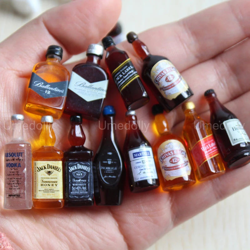 1:6 Miniature Dollhouse Food Supermarket Mini Snack Simulation Cake Wine Drink for Blyth BJD Doll Kitchen Accessories Toy