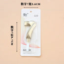 1Pc New 0-9 Number Birthday Candles Extended Big 3D Design Cake Candle Topper Decoration For Birthday Anniversary Celebration