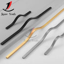 160mm-384mm Aluminum Alloy Gold Brushed Furniture Cabinet Door Handle Wardrobe Cupboard Door Drawer Handle Furniture Hardware