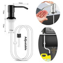 Stainless Steel Soap Dispenser Extension Tube Kit Kitchen Sink Liquid Soap Dispenser Bathroom Lotion Detergent Hand Press Pumps