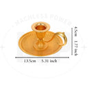 Nordic Candle Holder European Style Candlestick Antique Candlestick Vintage Hand Held Candelabrum Zinc Alloy Retro Pricket