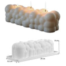 Wave cylindrical candle silicone mold with irregular geometric shape twisted stripes cylindrical candle mold resin gypsum mold