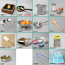 Dollhouse Mini Kitchen Furniture Toys Full Set Models for Doll House Kitchen Furniture Decorative Accessories