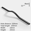 160mm-384mm Aluminum Alloy Gold Brushed Furniture Cabinet Door Handle Wardrobe Cupboard Door Drawer Handle Furniture Hardware