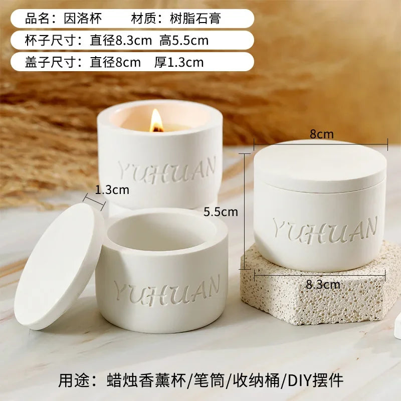 Norway Swedish Aromatherapy Candle Holder Wholesale Resin Ceramic Cup Fragrance Handmade DIY Home Decoration Ornament Wedding