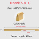 Long Simple Kitchen Cabinet Door Handles Aluminum Alloy Drawer Handle Pulls Wardrobe Cupboard Door Pull Furniture Hardwar Pulls