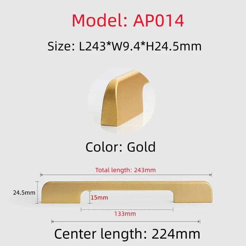 Long Simple Kitchen Cabinet Door Handles Aluminum Alloy Drawer Handle Pulls Wardrobe Cupboard Door Pull Furniture Hardwar Pulls