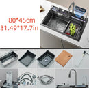 304 stainless steel kitchen sink, single sink kitchen sink, waterfall faucet, manufacturer's lowest price